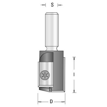 Guhdo 7910 WPL-Nut- u. Falzfräser 18mm