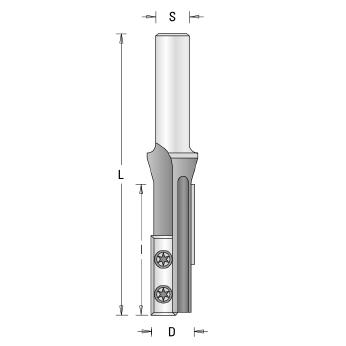 Guhdo 7960 HW-WPL-Oberfräser 20mm Z2